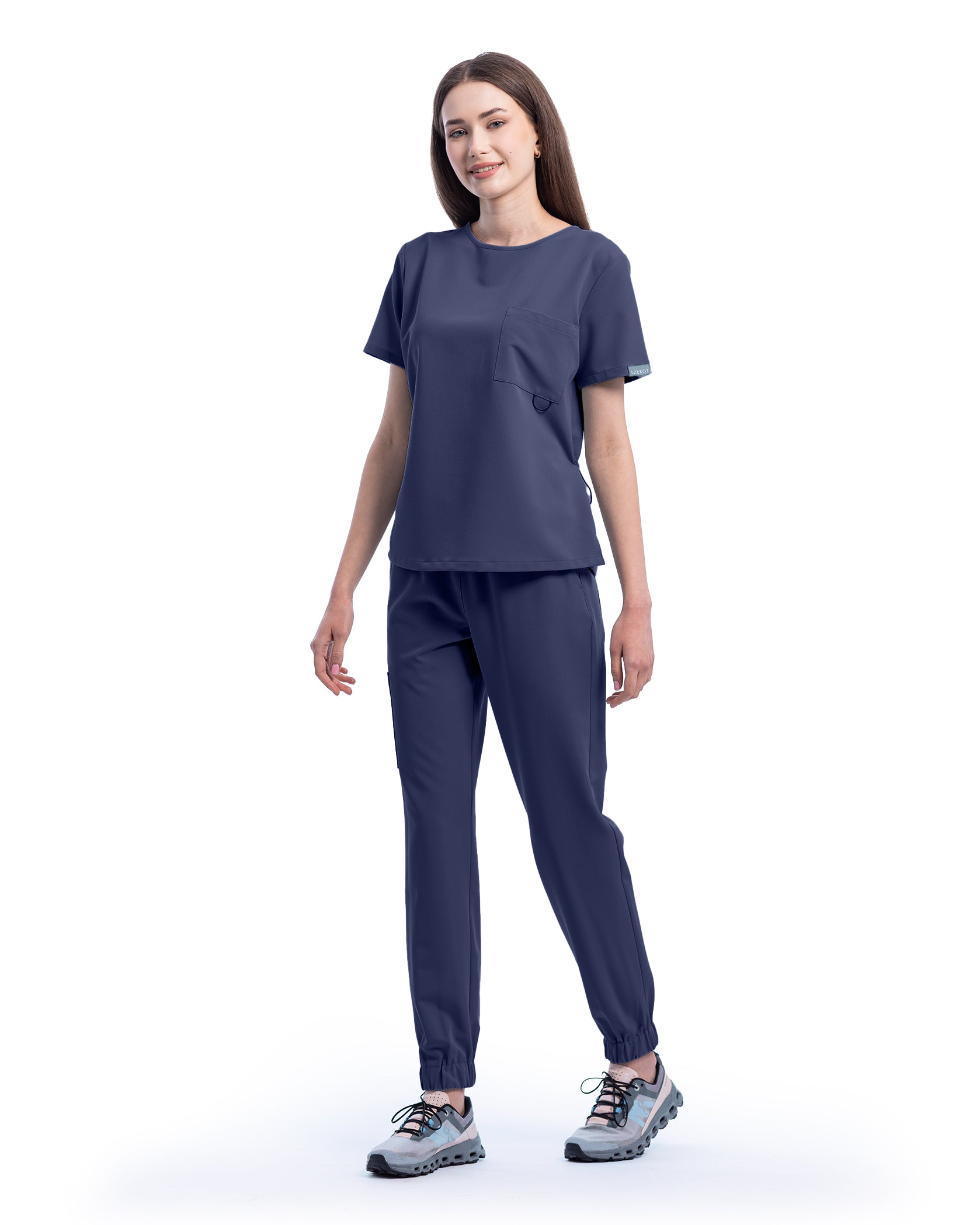Costum medical ACTIVE Navy - Vedere frontala