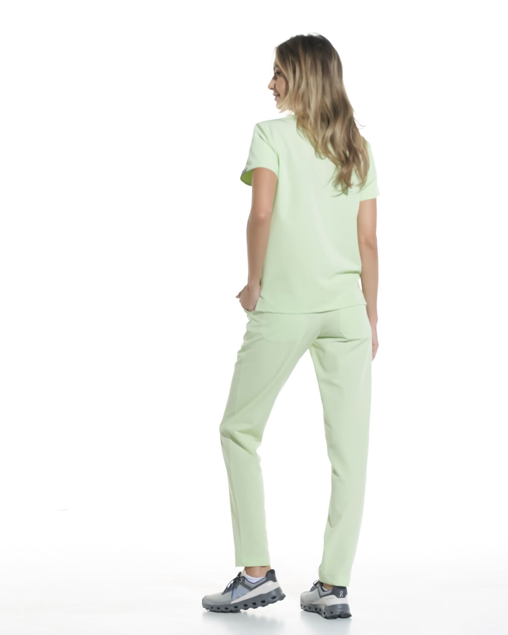 Bluza medicala AMBRA matcha - 1zero1.ro