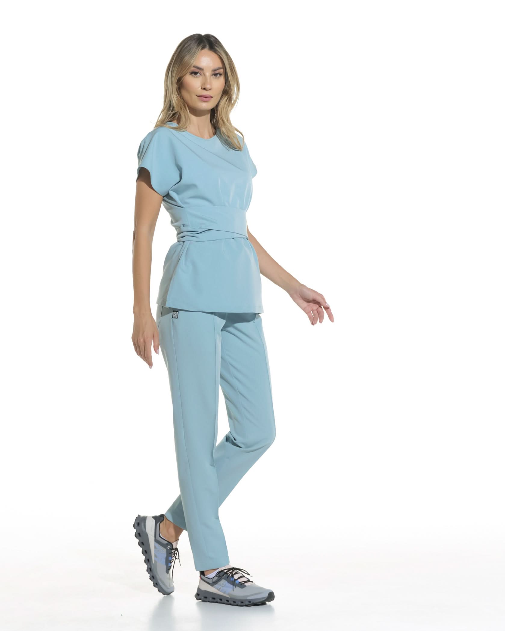 Costum medical STYLE Blue - Vedere frontala