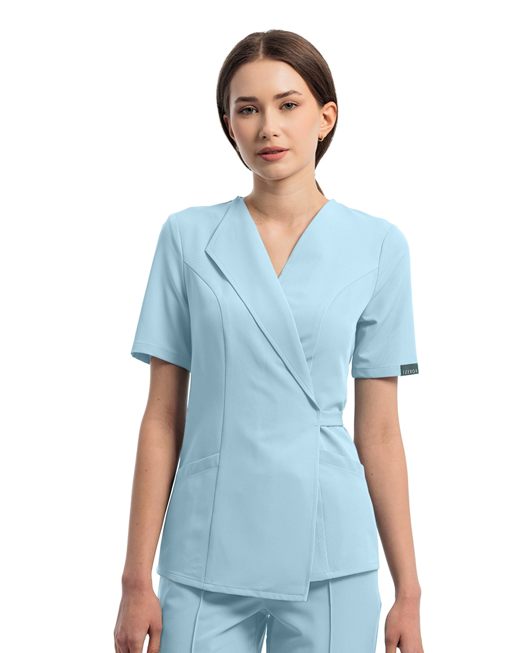 Costum medical STUDIO Blue - Detalii close up