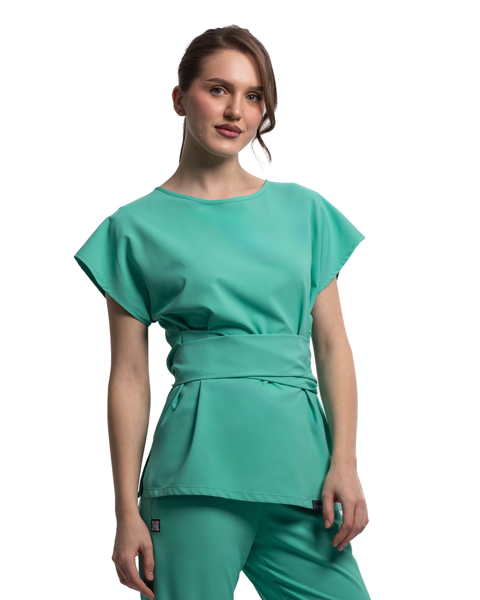 Costum medical STYLE Aqua - Detalii close up