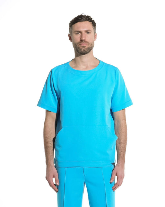 Bluza medicala barbati EVER acvamarin - 1zero1.ro