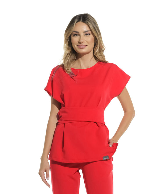 Bluza medicala CELESTE rosu