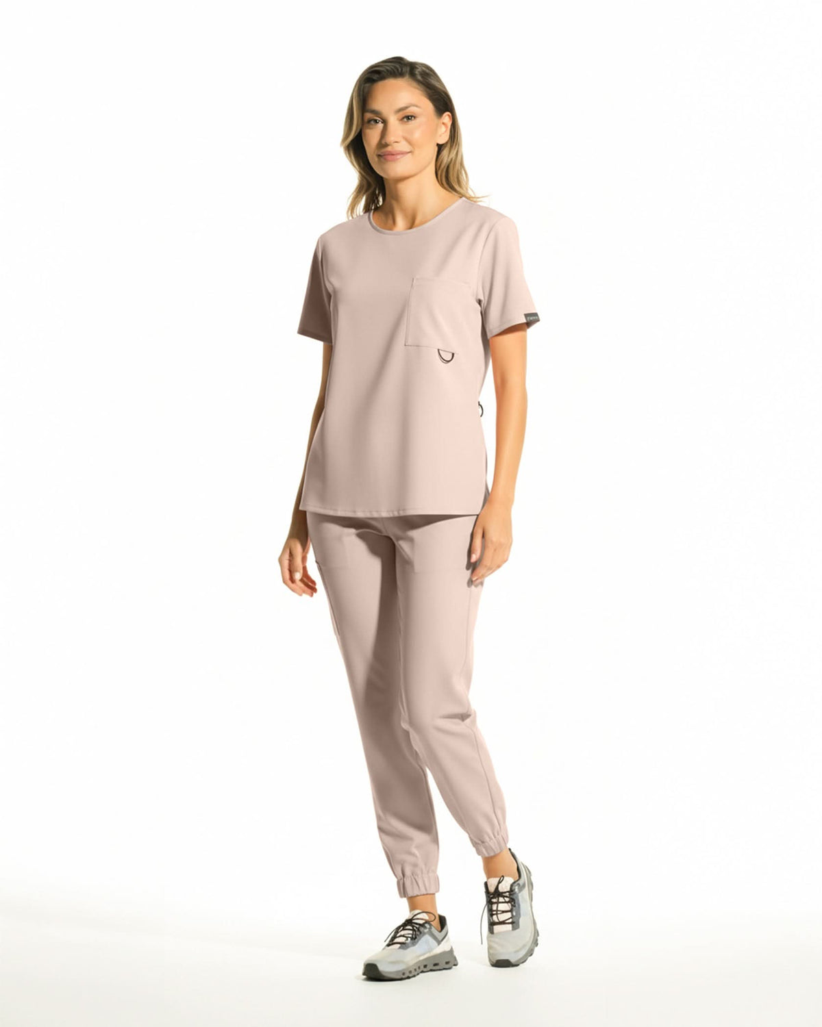 NEVIA Olive Scrub Top