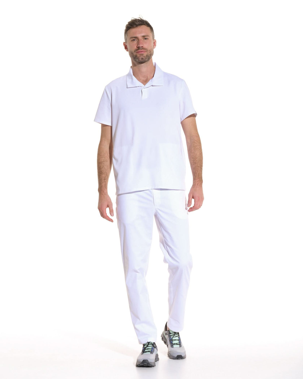 Bluza medicala barbati COS alb - 1zero1.ro