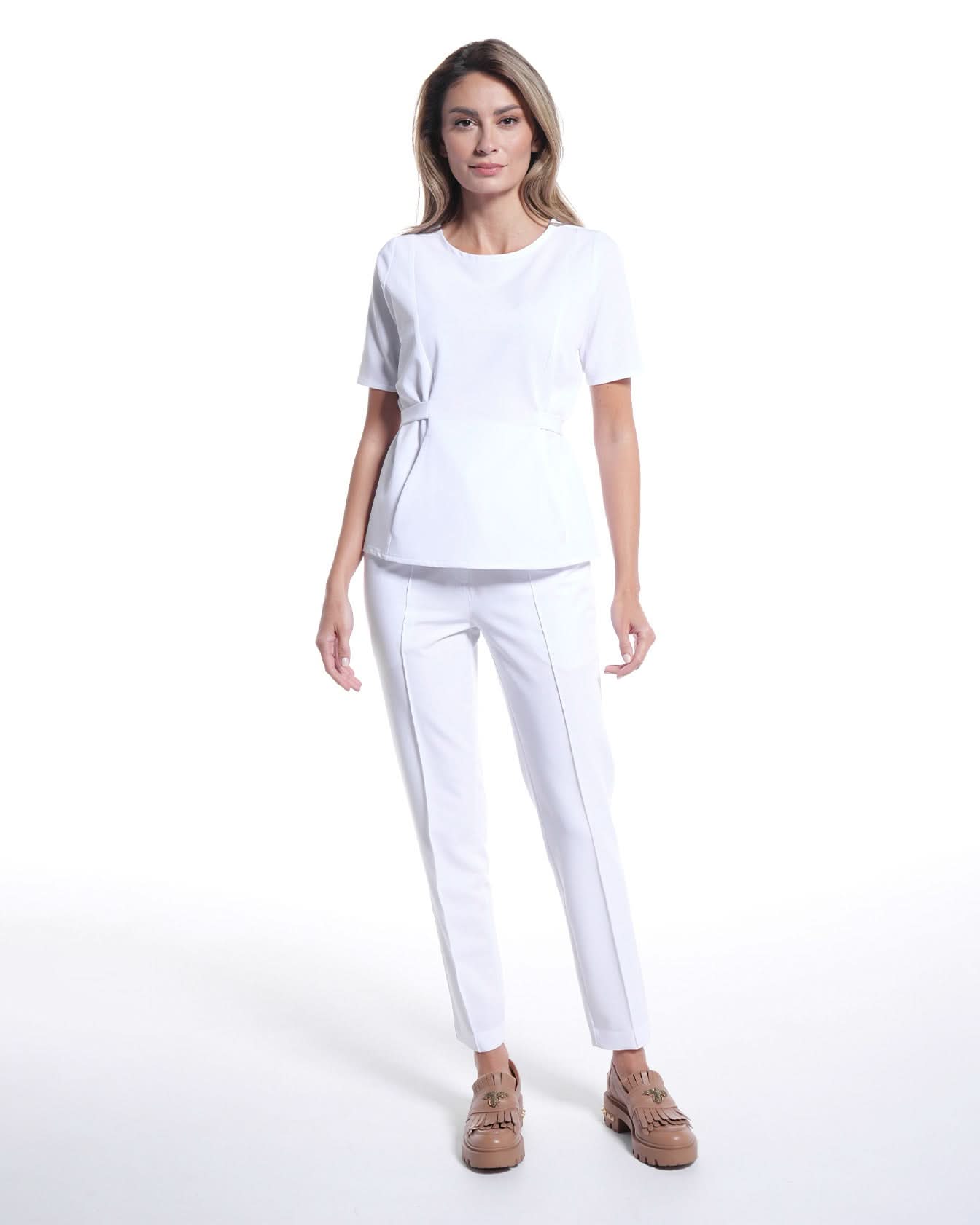 Bluza medicala THALYA alba - 1zero1.ro