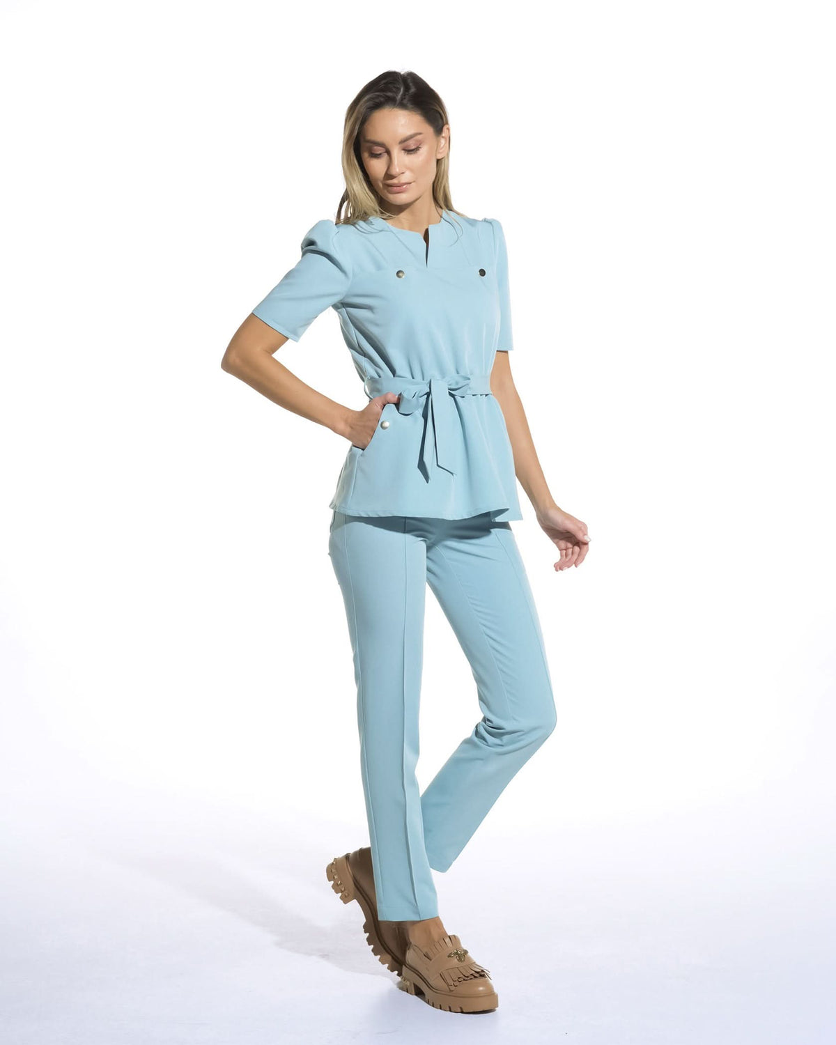 Pantaloni NOVUM blue - 1zero1.ro