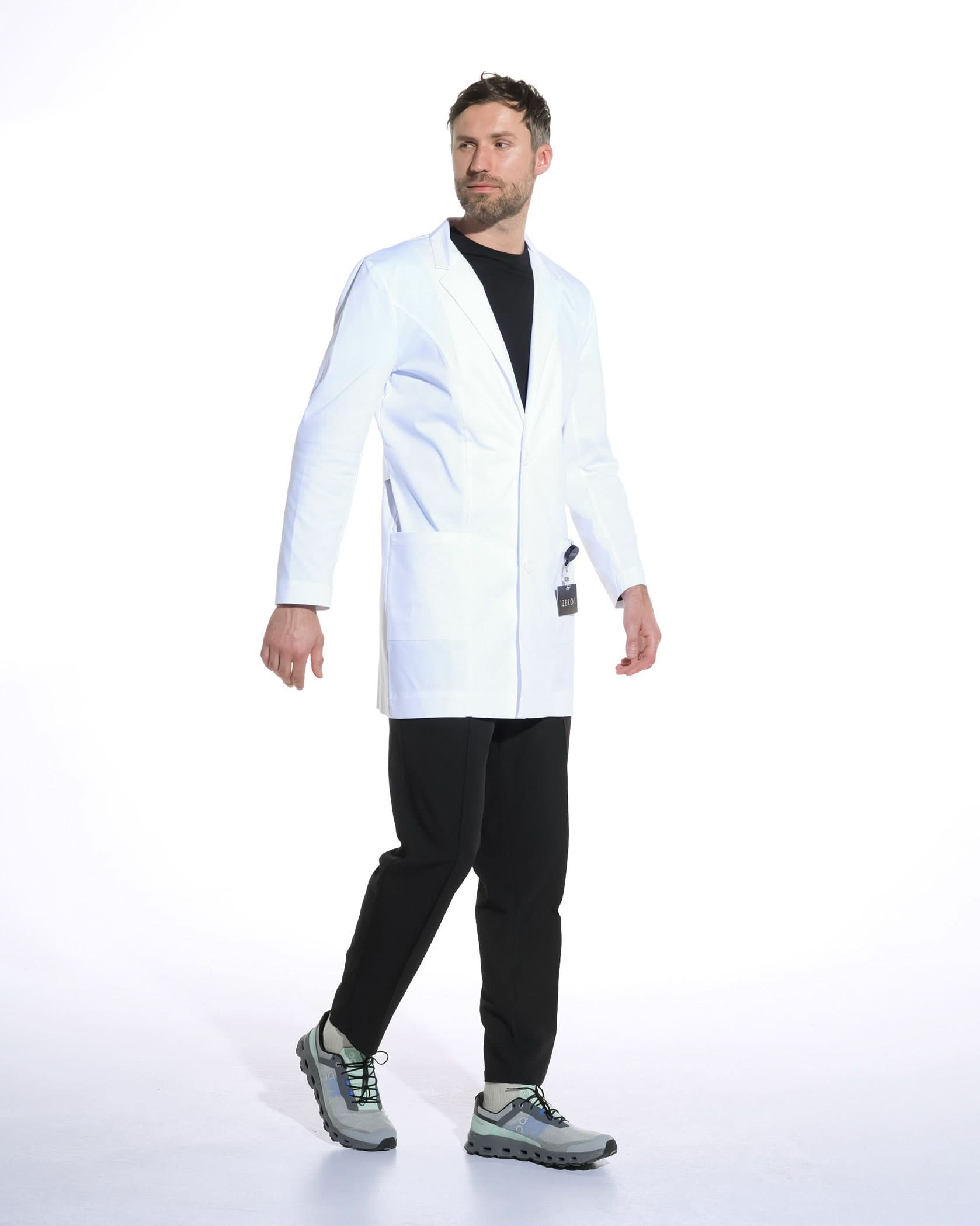 Halat medical barbati EDRIC alb - 1zero1.ro