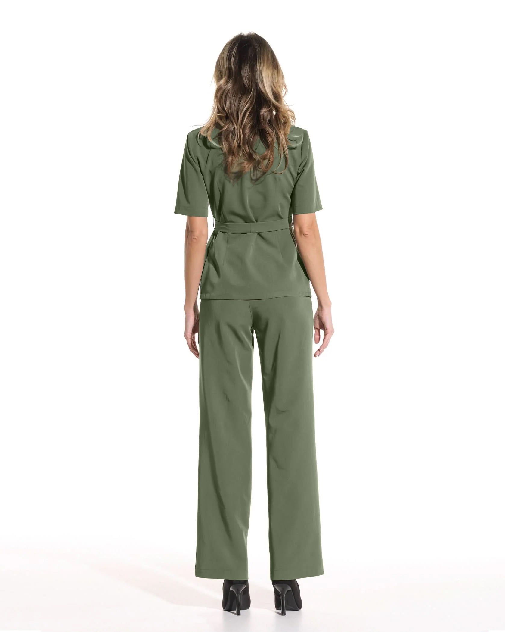 PALAZZO Olive Scrub Pants - Image 6