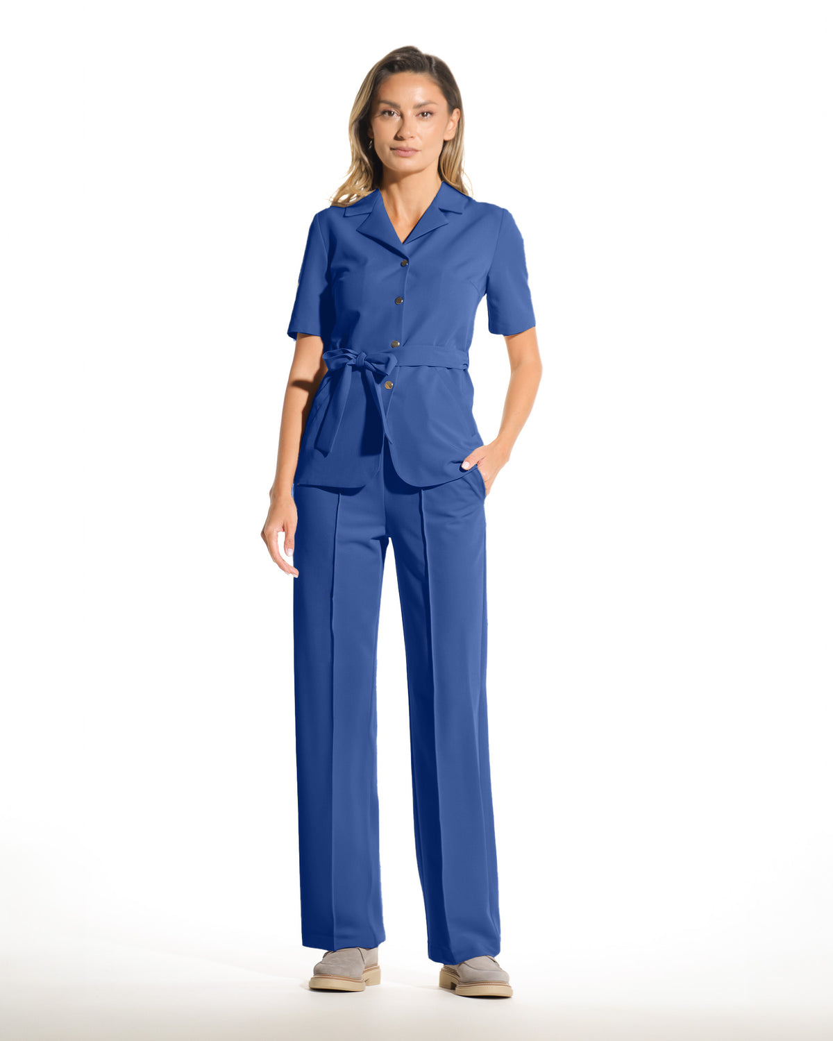 PALAZZO Royal Blue Scrub Pants