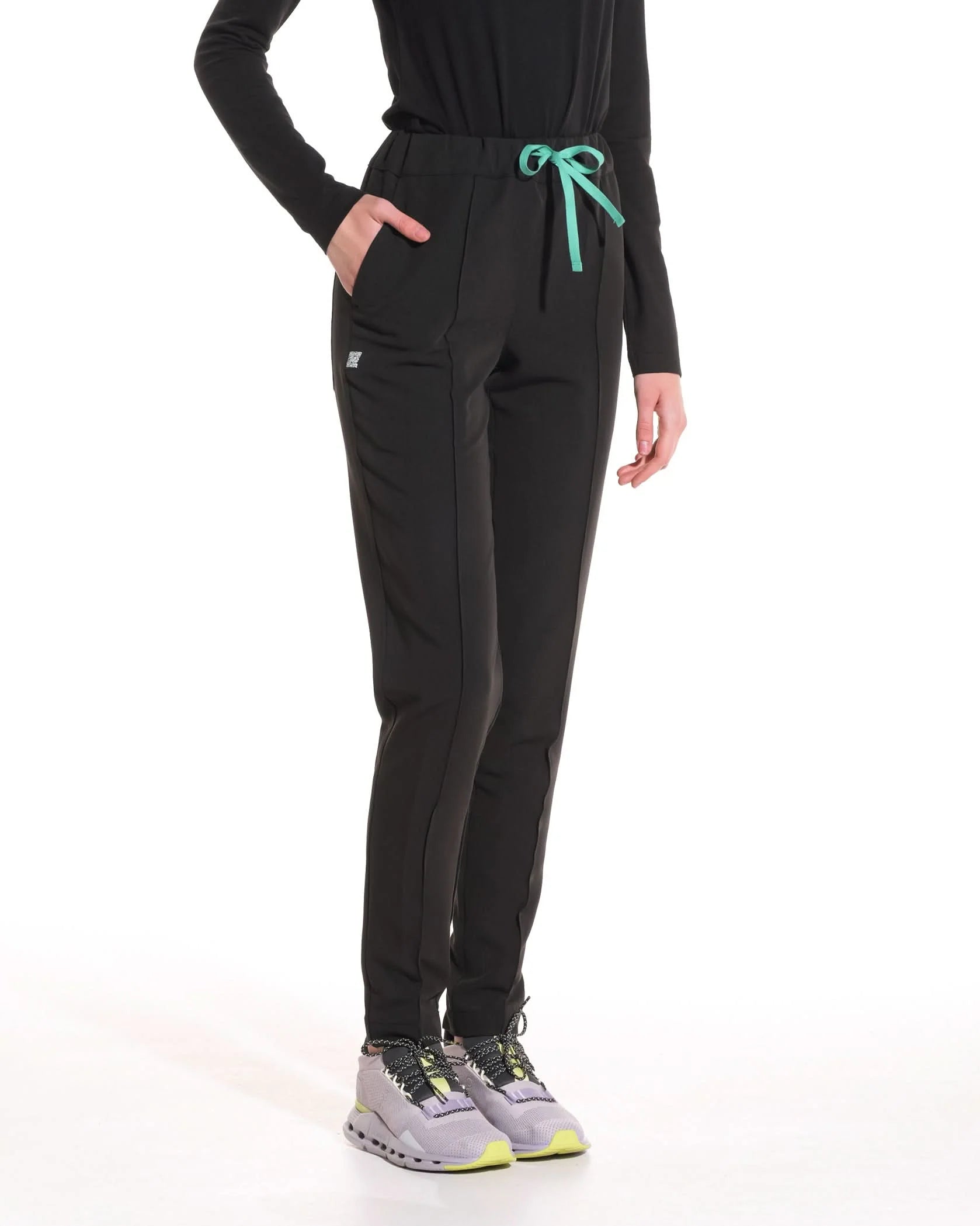 Costum medical CLASIC Negru - Imagine 3