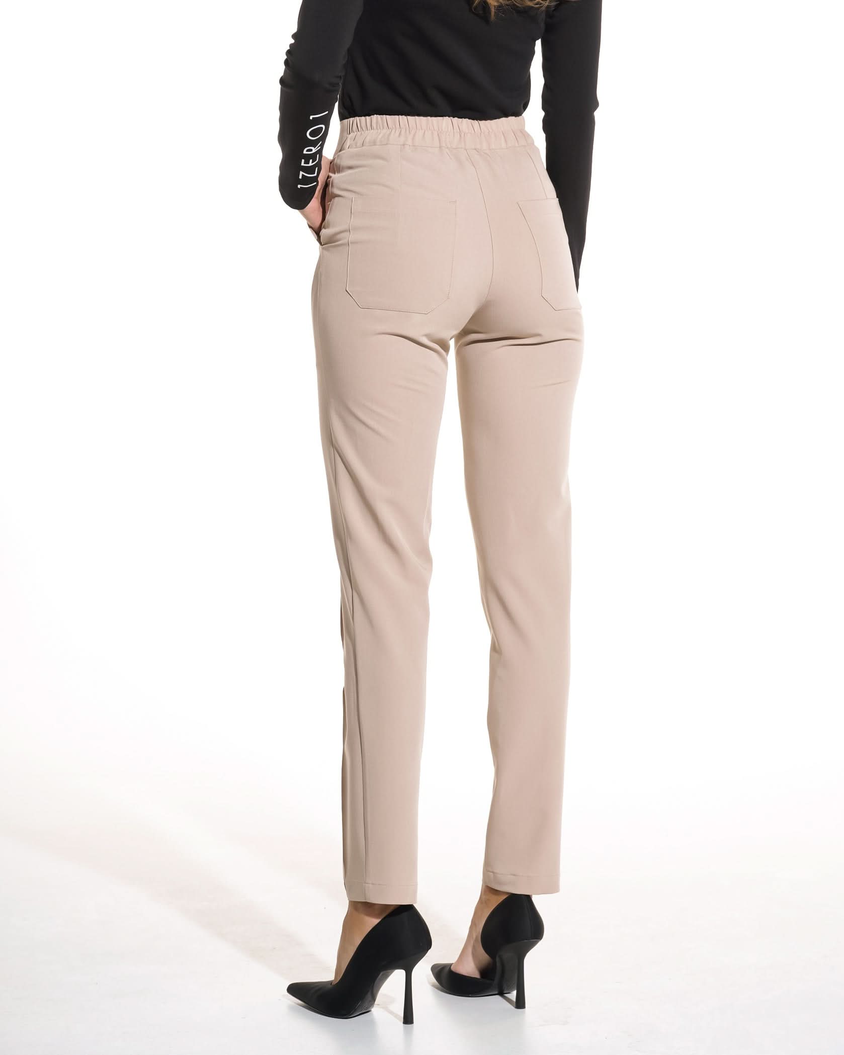 Pantaloni NOVUM latte - 1zero1.ro