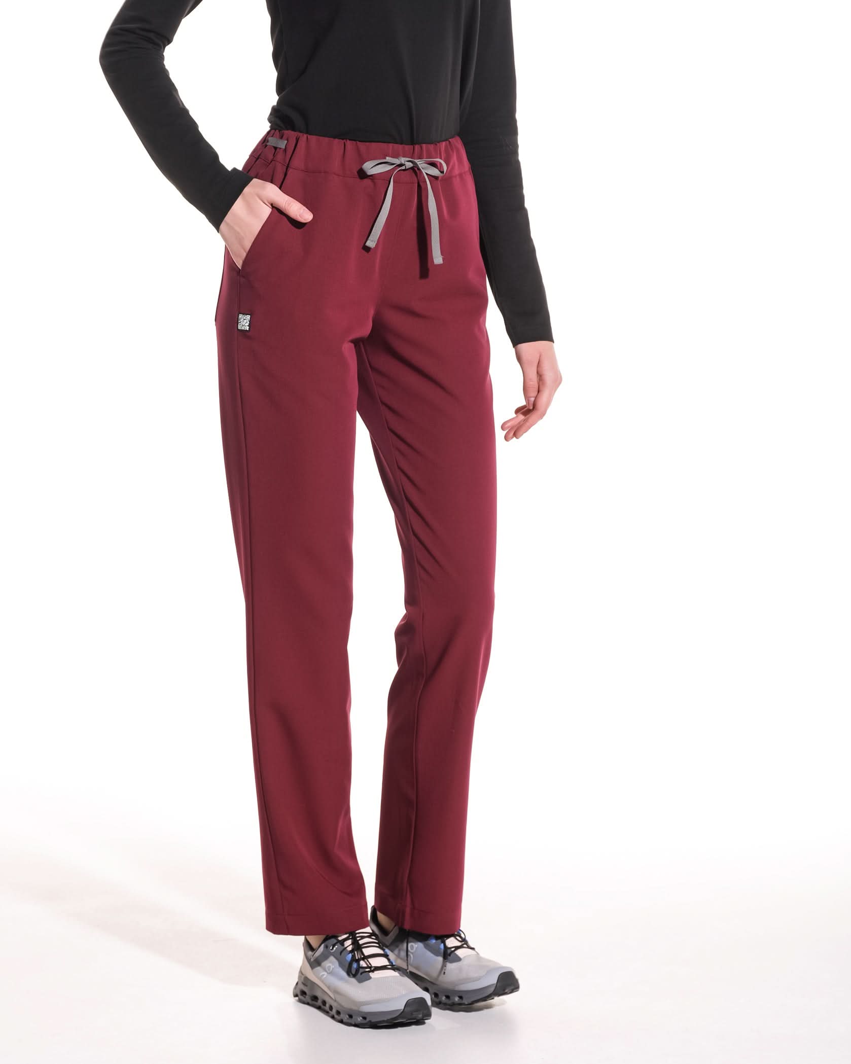 Pantaloni medicali drepti LINEA bordo - 1zero1.ro