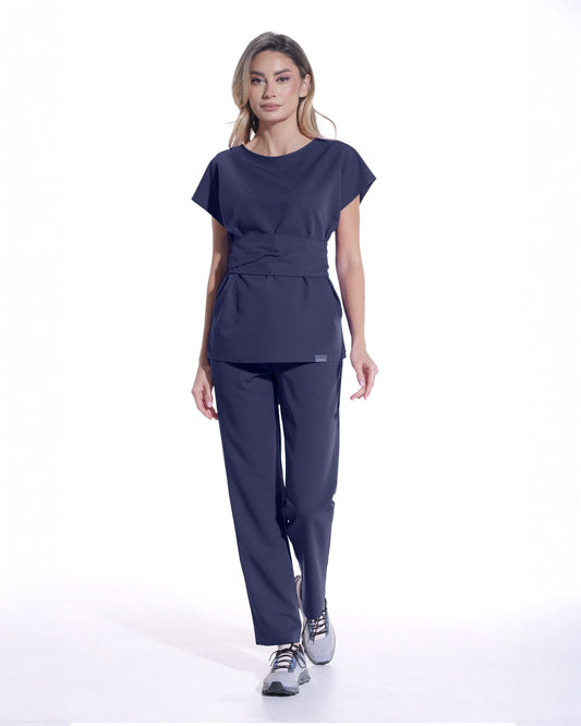 Pantaloni medicali drepti LINEA navy - 1zero1.ro