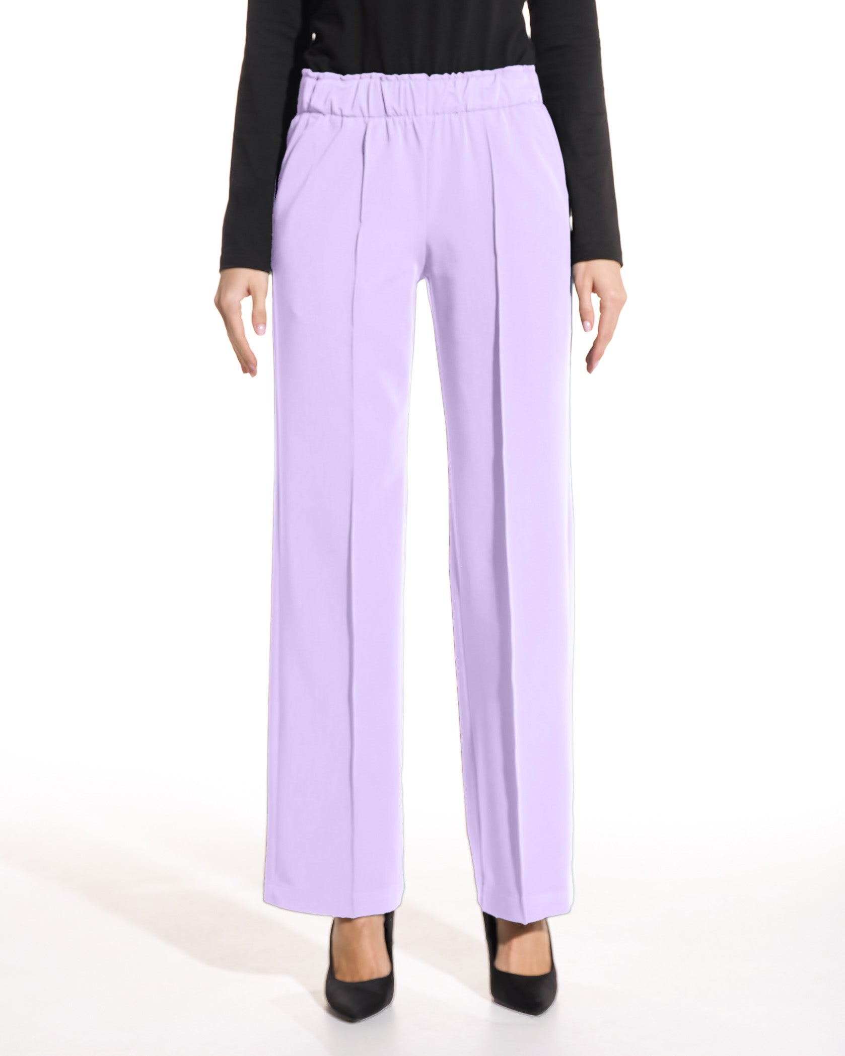 PALAZZO Lilac Scrub Pants - Close up details