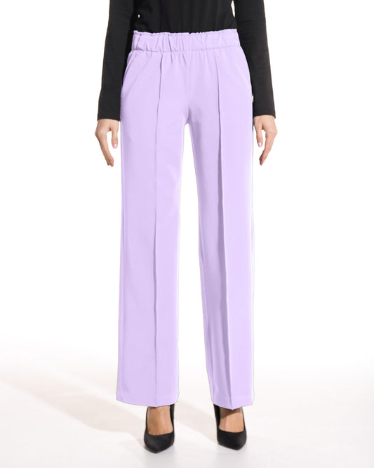 Pantaloni medicali dama PALAZZO lila - vedere 2