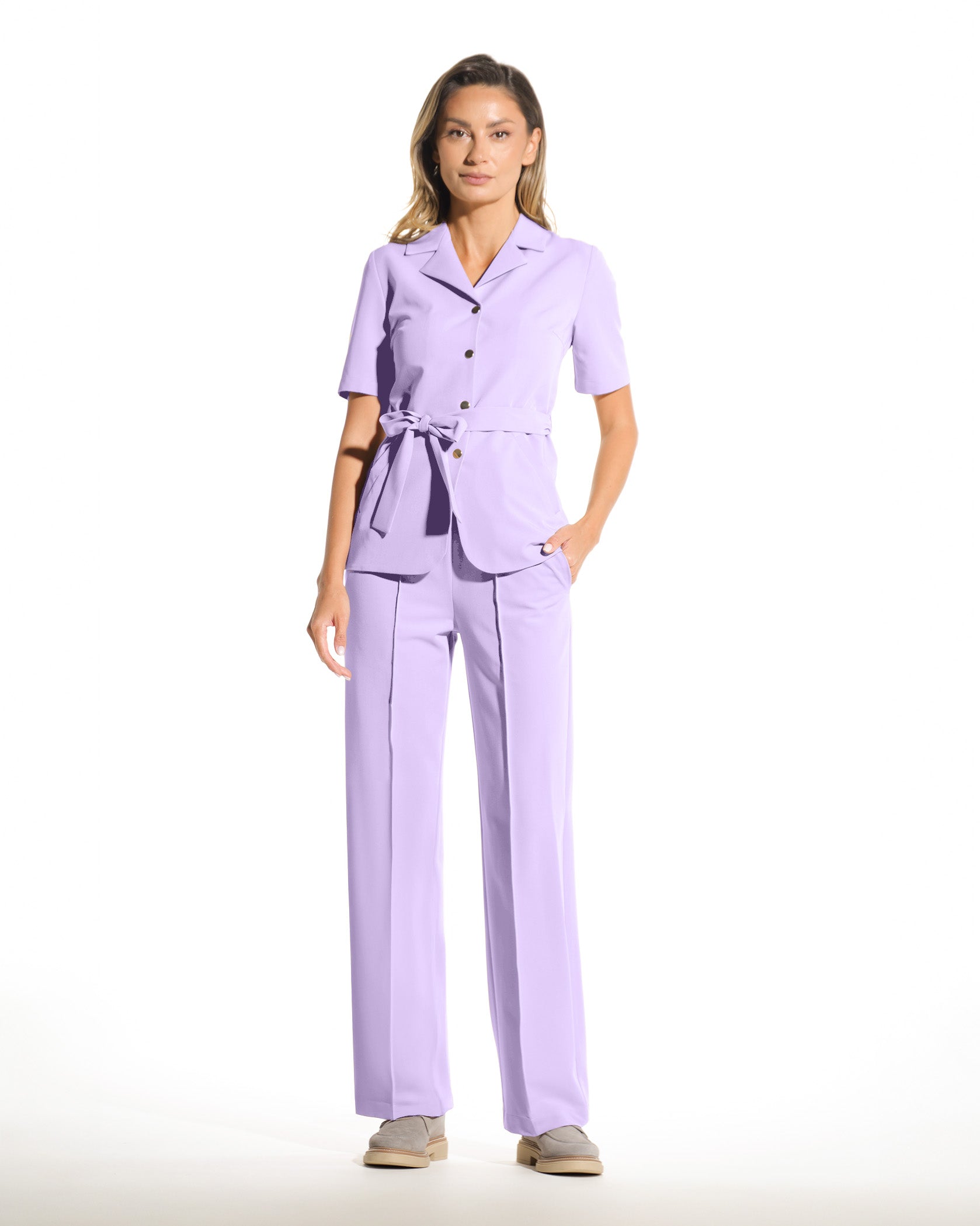 PALAZZO Lilac Scrub Pants - Image 5