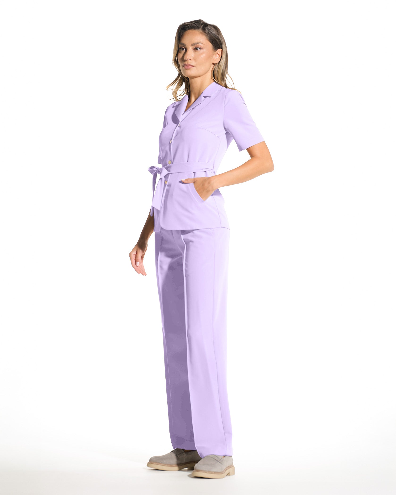 PALAZZO Lilac Scrub Pants - Image 6