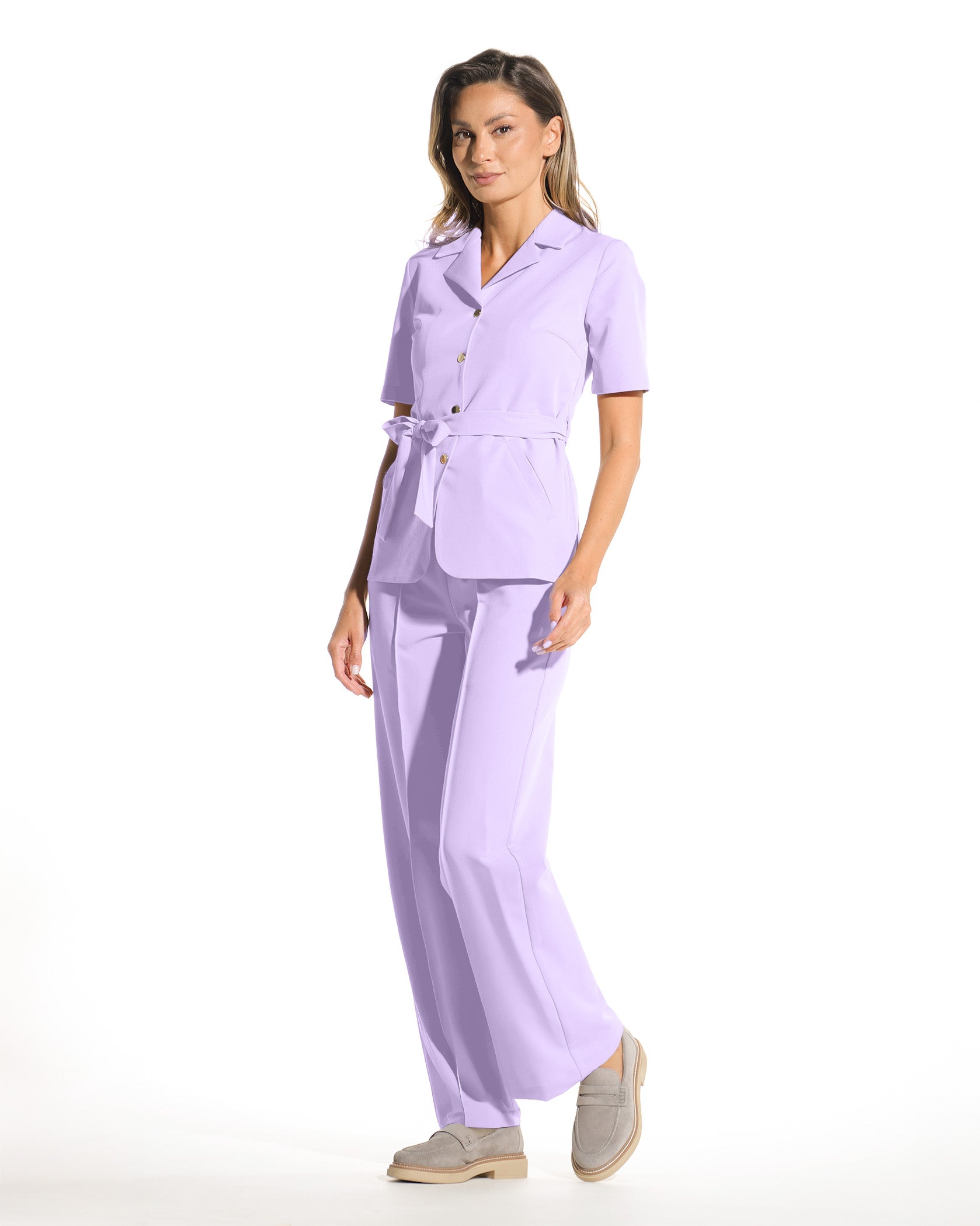 PALAZZO Lilac Scrub Pants - Image 7