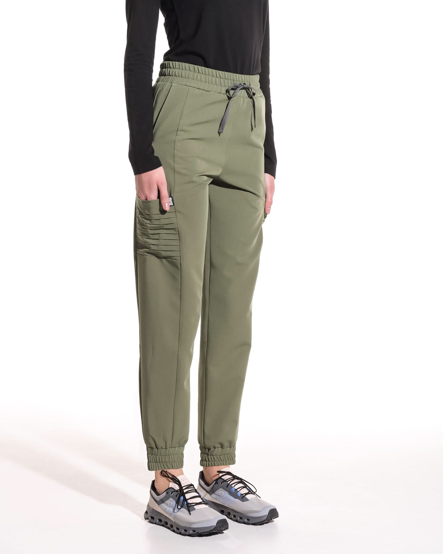 Pantaloni medicali dama UTILITY olive - 1zero1.ro