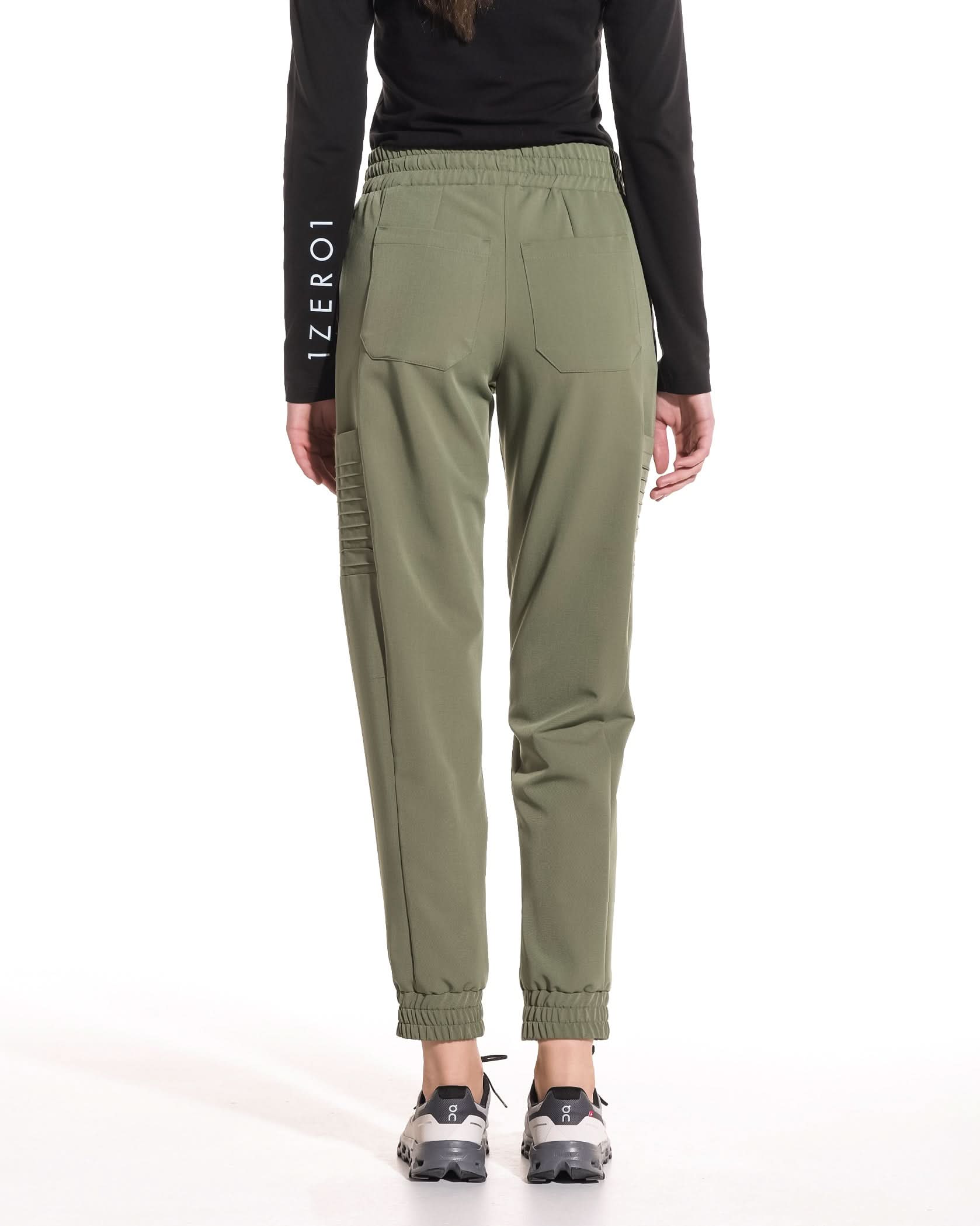 Pantaloni medicali dama UTILITY olive - 1zero1.ro