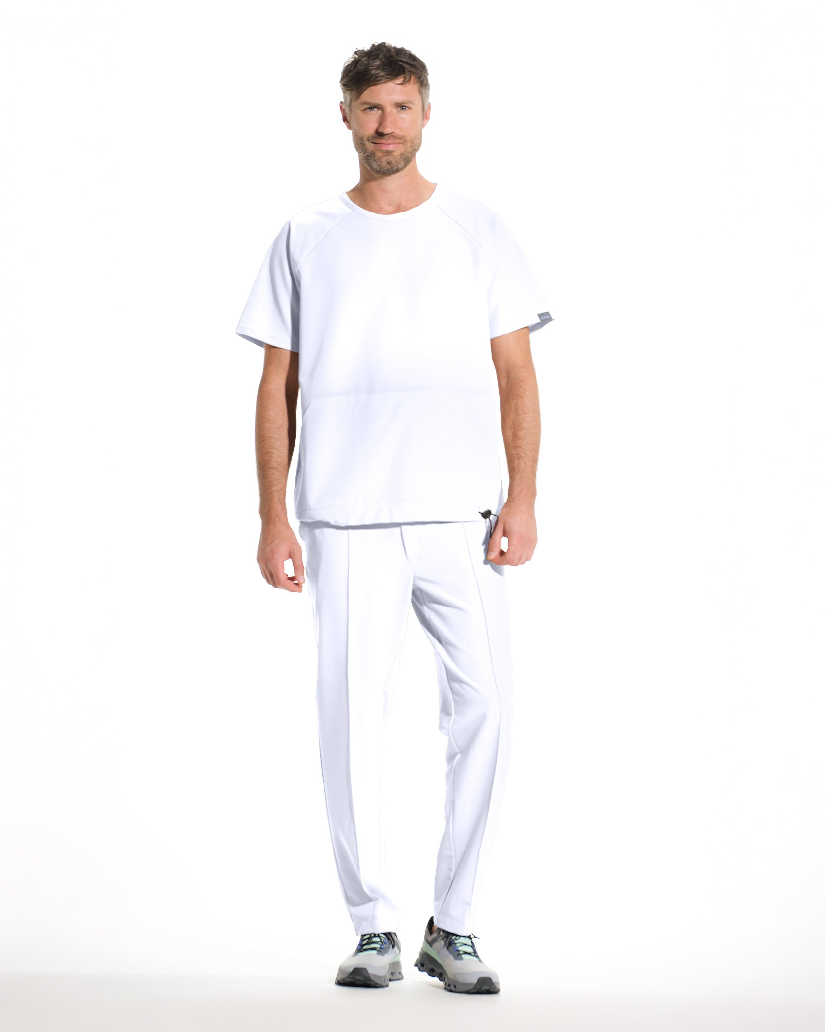 Pantaloni medicali barbati NORM alb opac - Bild 3