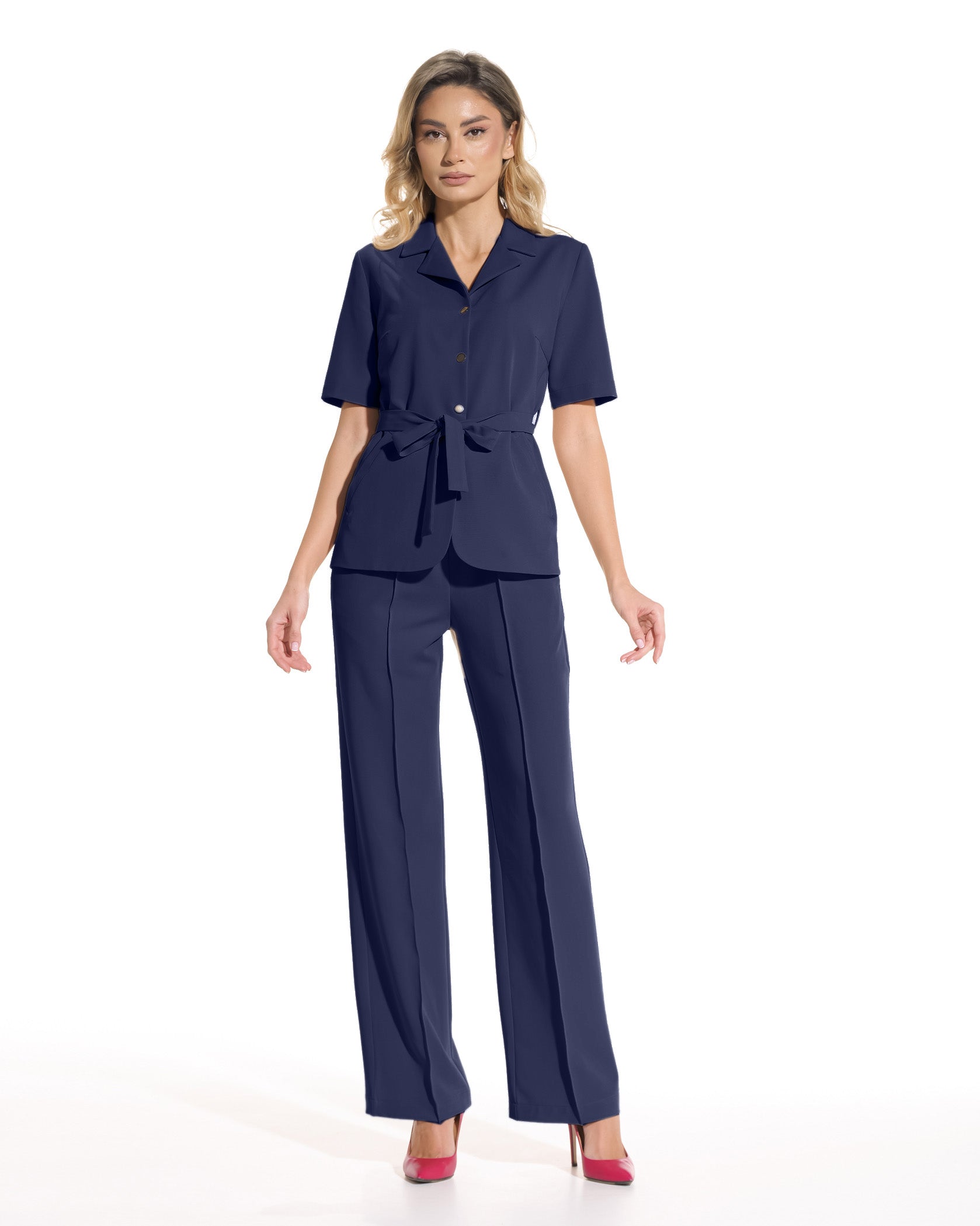 PALAZZO Navy Scrub Pants - Image 5