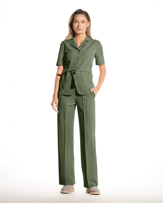 PALAZZO pantaloni medicali olive