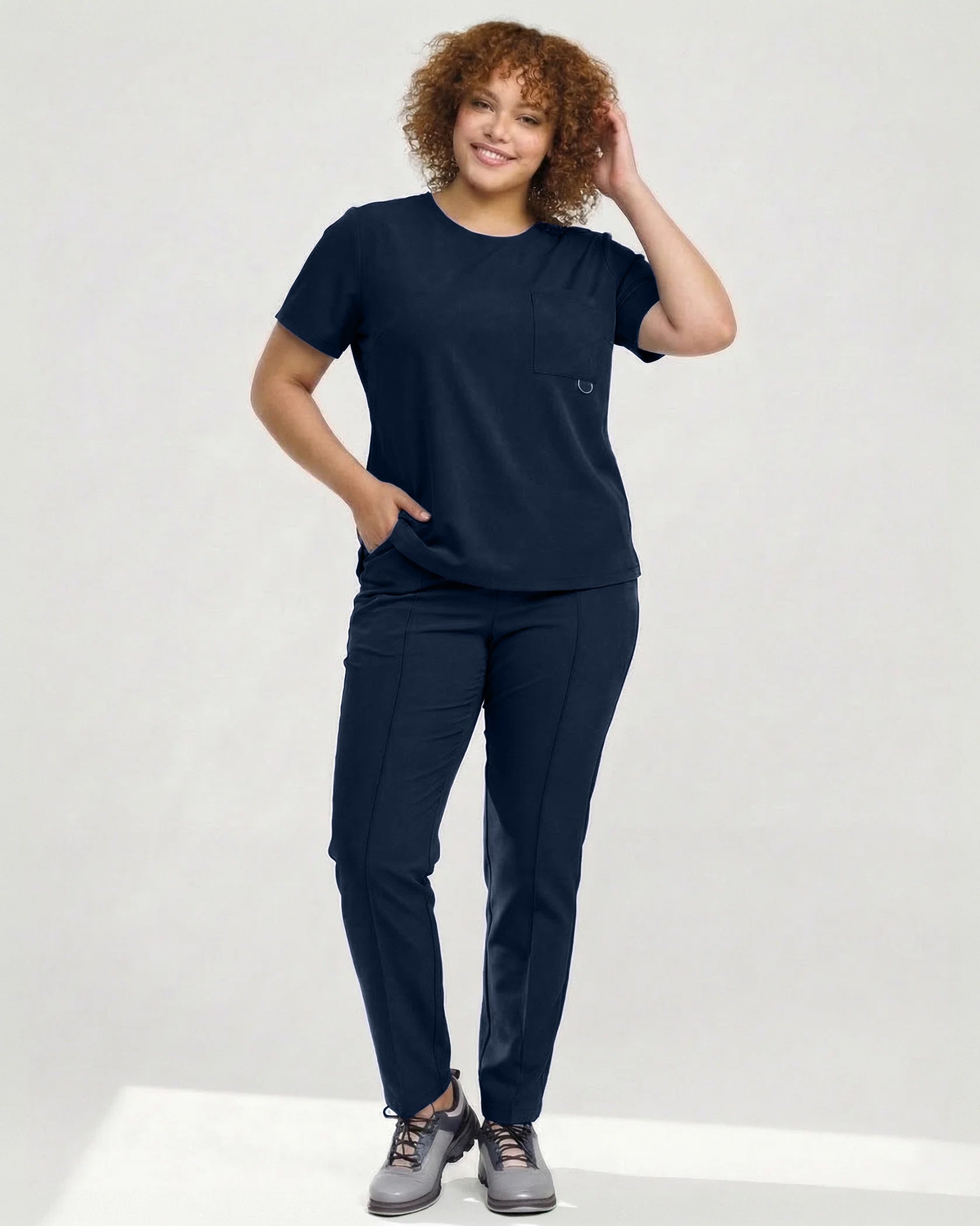 FLOW bluza medicala navy - Imagine 5