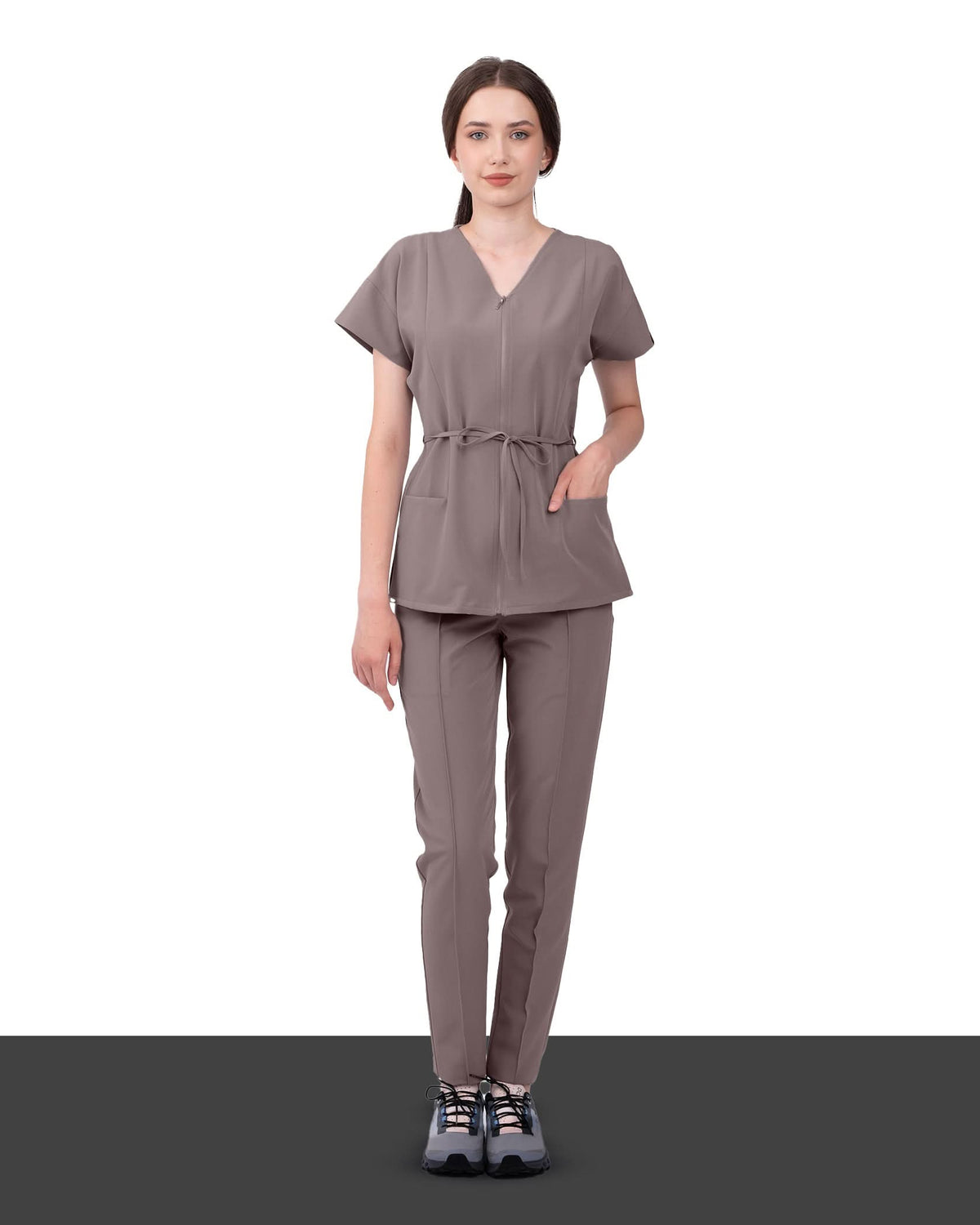 Bluza medicala ROSA mocha - 1zero1.ro