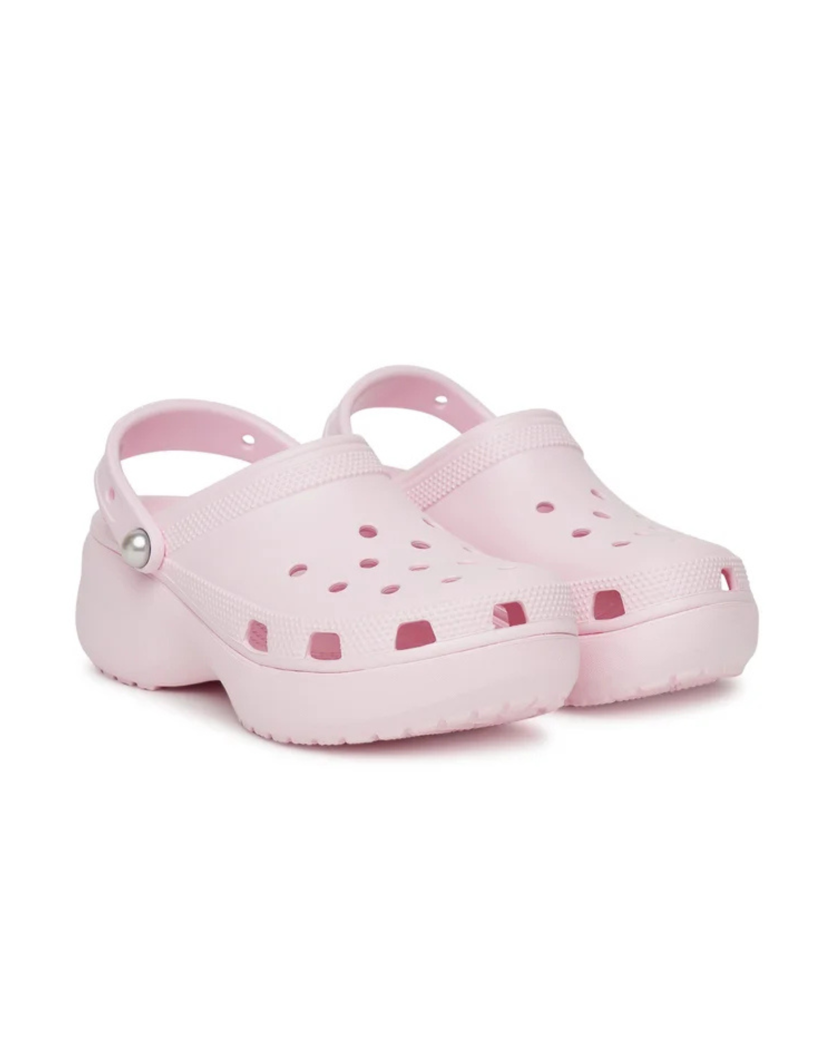 Saboti CROCS CLASSIC PLATFORM PEARL Pink Milk - Detalii close up