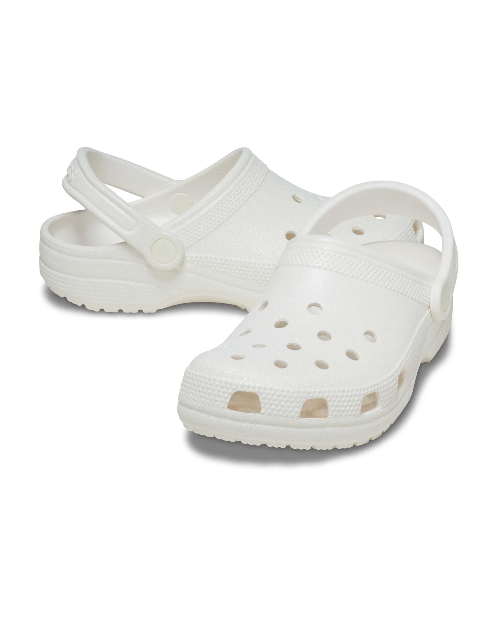 CROCS Classic Platform Bone Clogs - Close up details
