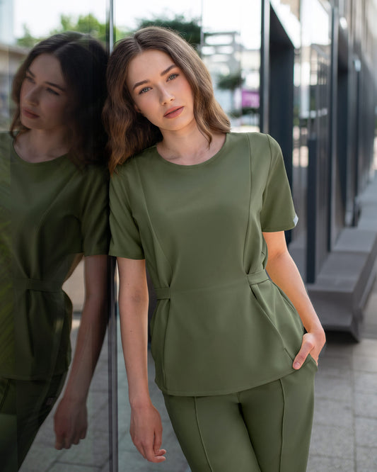 THALYA bluza medicala olive