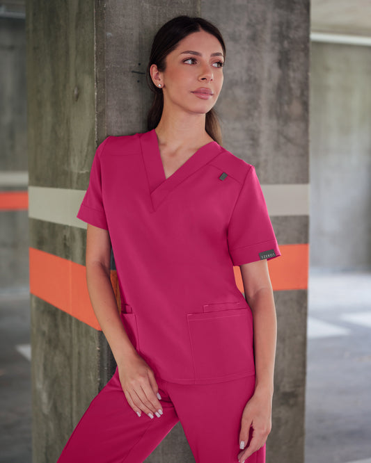 VERSO bluza medicala magenta