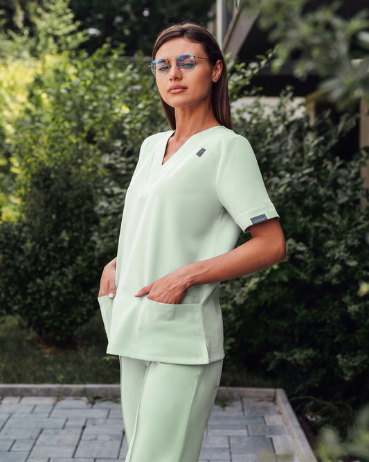 VERSO bluza medicala matcha
