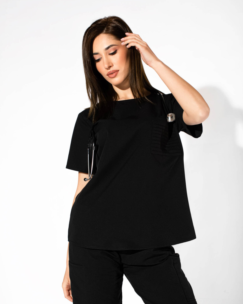 Bluza medicala NEVIA neagra