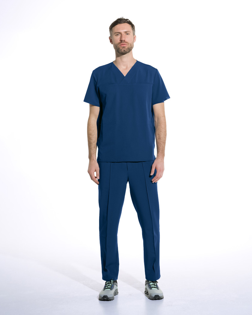 Pantaloni medicali barbati NORM royal blue