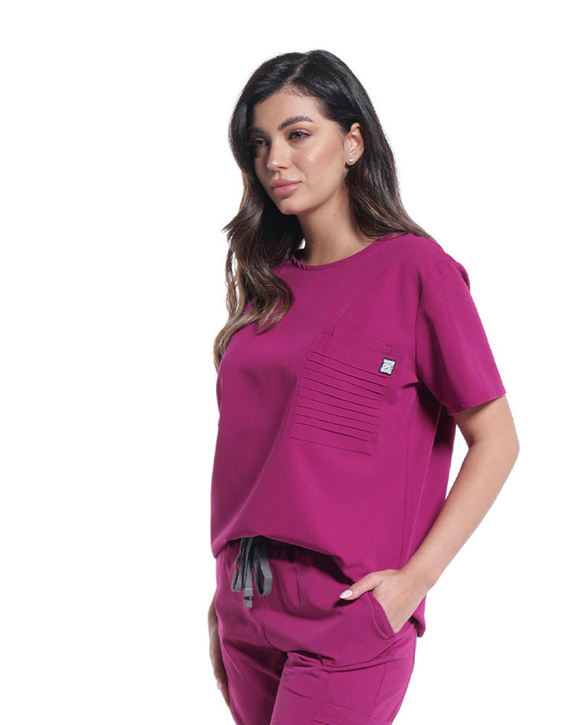 Bluza medicala NEVIA magenta