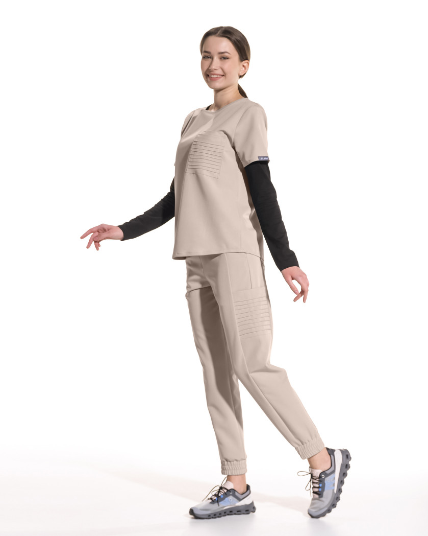 Pantaloni medicali UTILITY latte