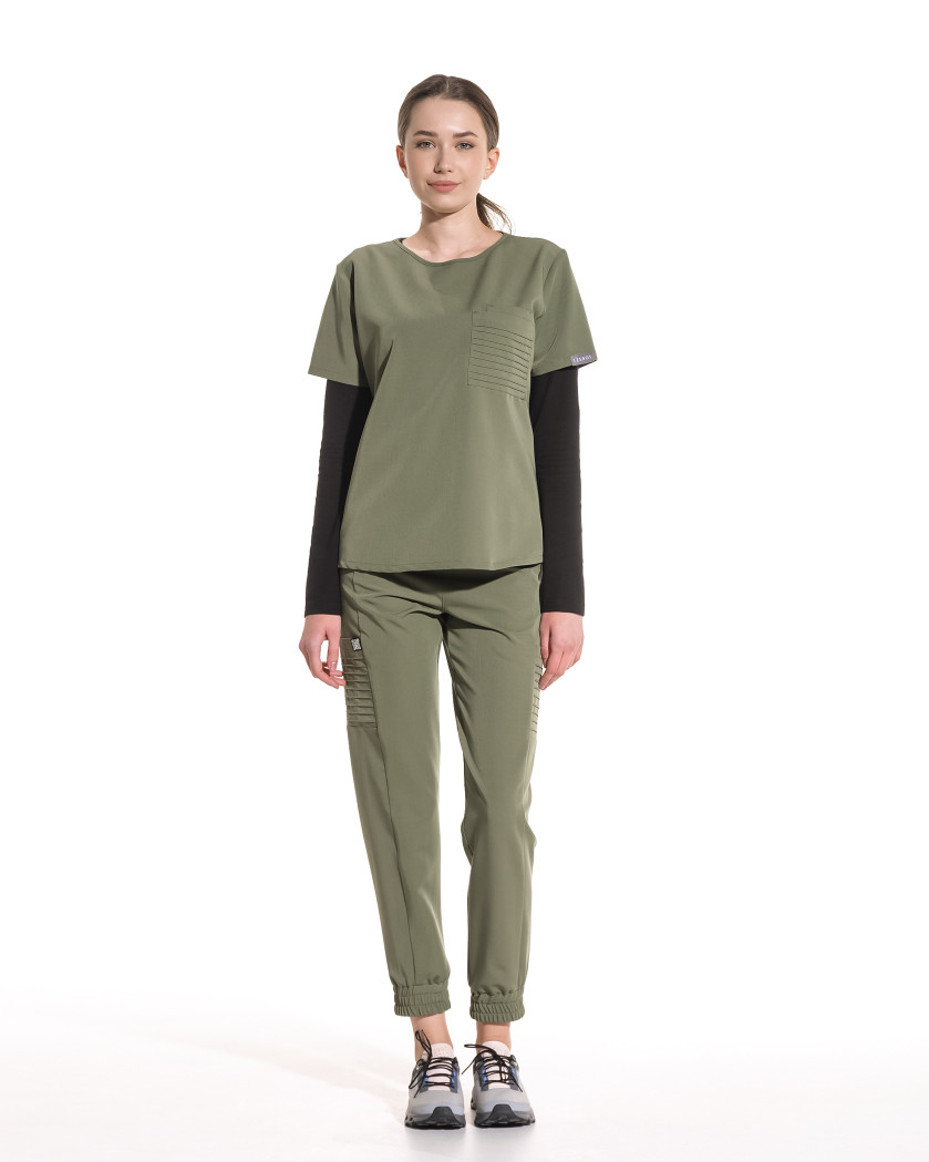 Bluza medicala NEVIA olive