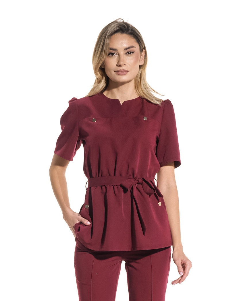 Bluza medicala MIRA bordo