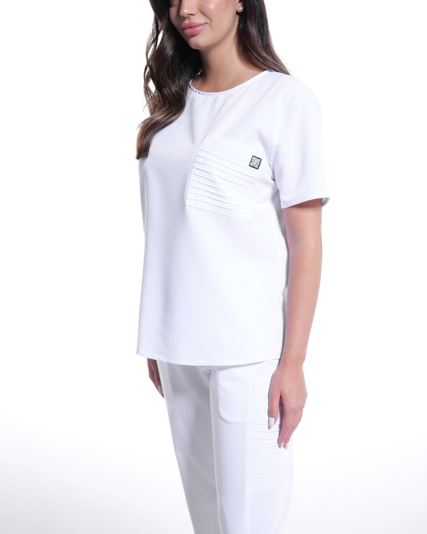 Bluza medicala NEVIA alba