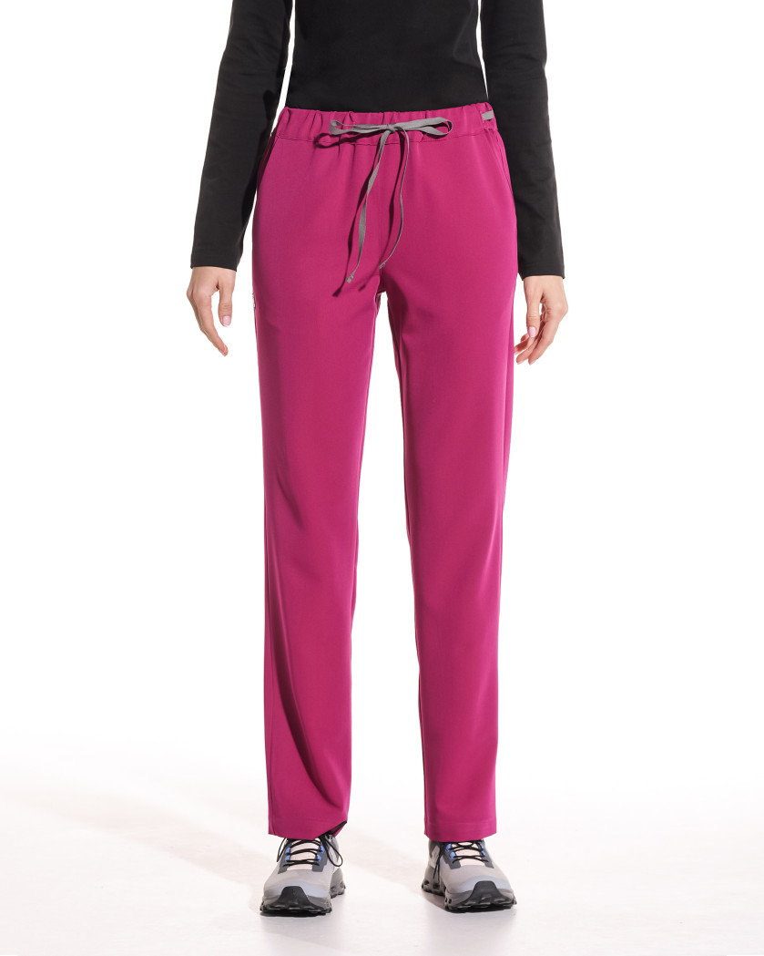 Pantaloni medicali drepti LINEA magenta