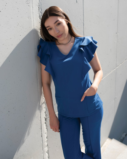 Bluza medicala AVRA albastra