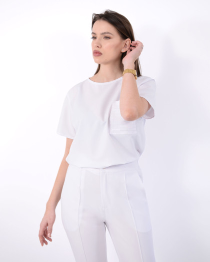 Bluza medicala NEVIA alba