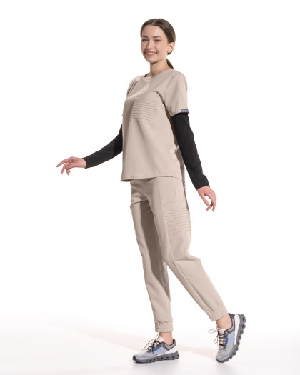 Pantaloni medicali UTILITY latte