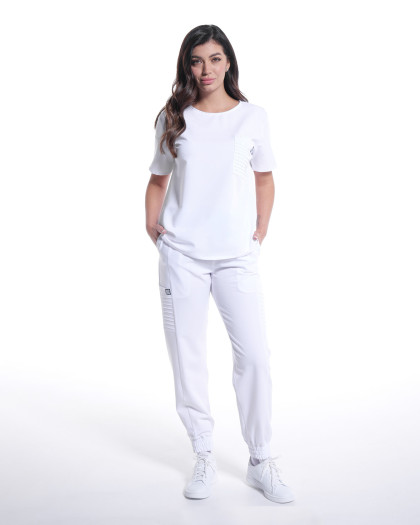 Bluza medicala NEVIA alba